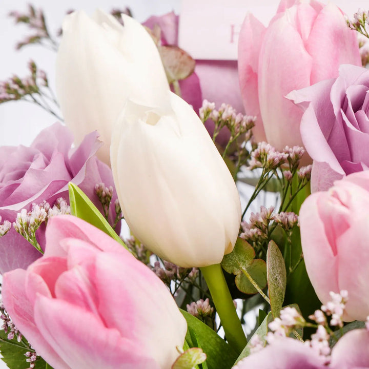 Tulip n Rose Elegant Vase For Mom