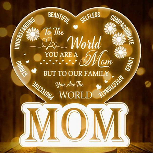 Engraved Mom's LED Table Lamp