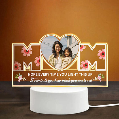 Mom's Glow LED Photo Lamp With Base