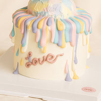 Rainbow Ice Cream Cone Cake