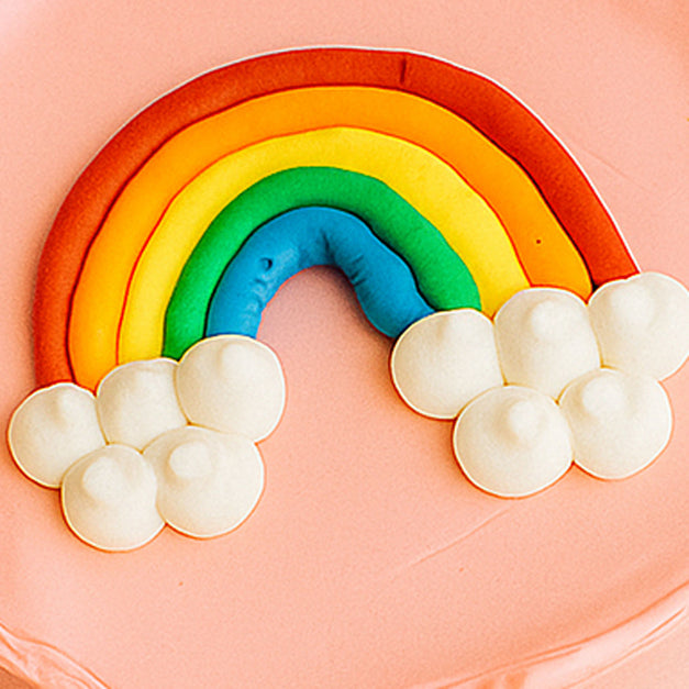 ميني كيك غيمة وردية