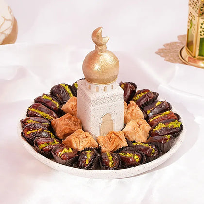 صينية تمور و حلويات العام الهجري الجديد