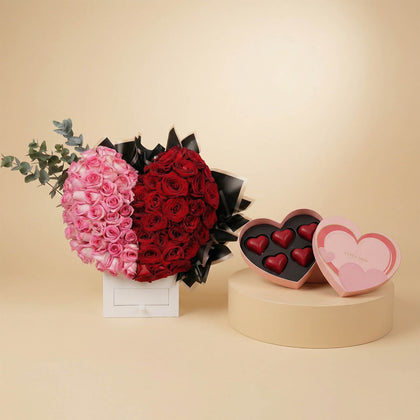 ورود قلب المحبة مع شوكولاتة قلوب آني وداني