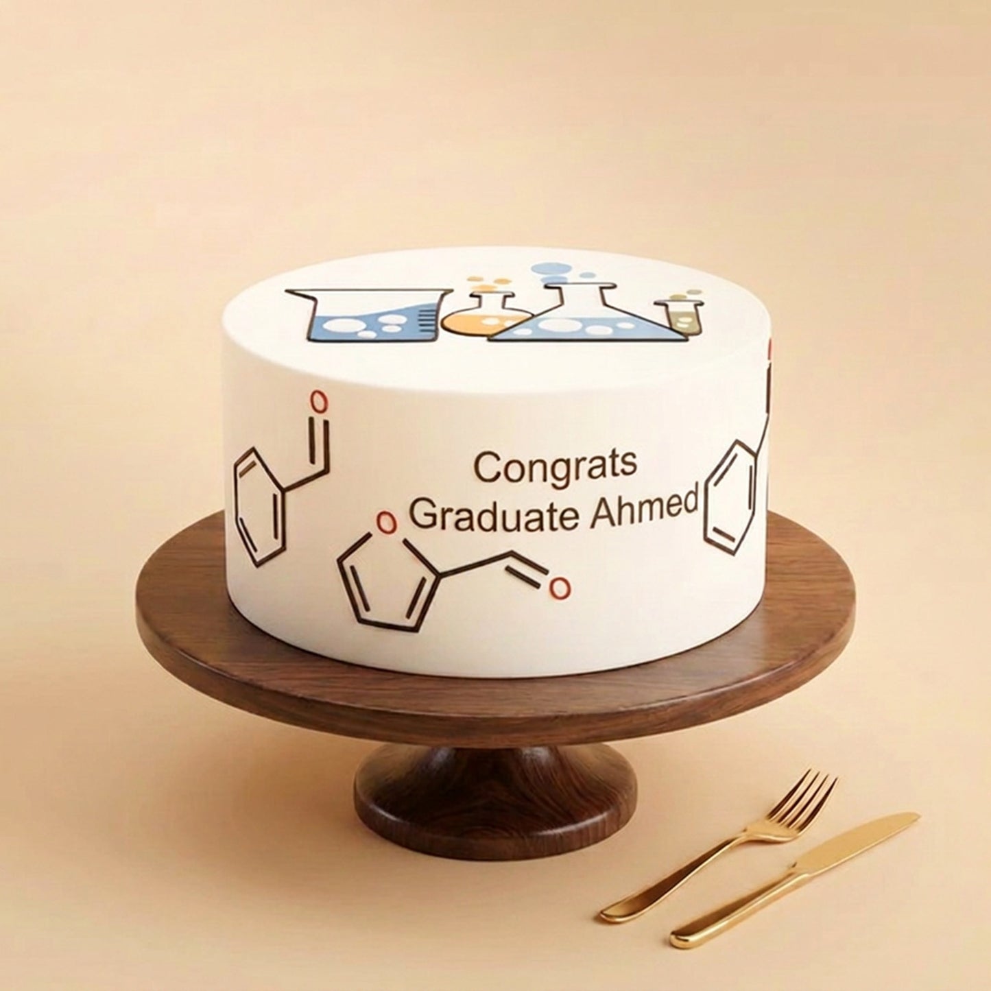 Science Garduate COngratulation Cake