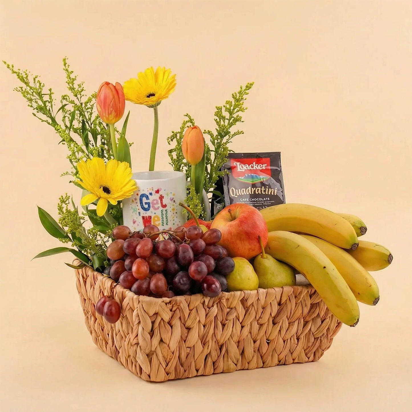 Get Well Soon Fruits n Gift Basket