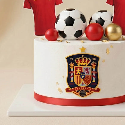 كيكة عيد ميلاد شوكولاتة منتخب إسبانيا لكرة القدم