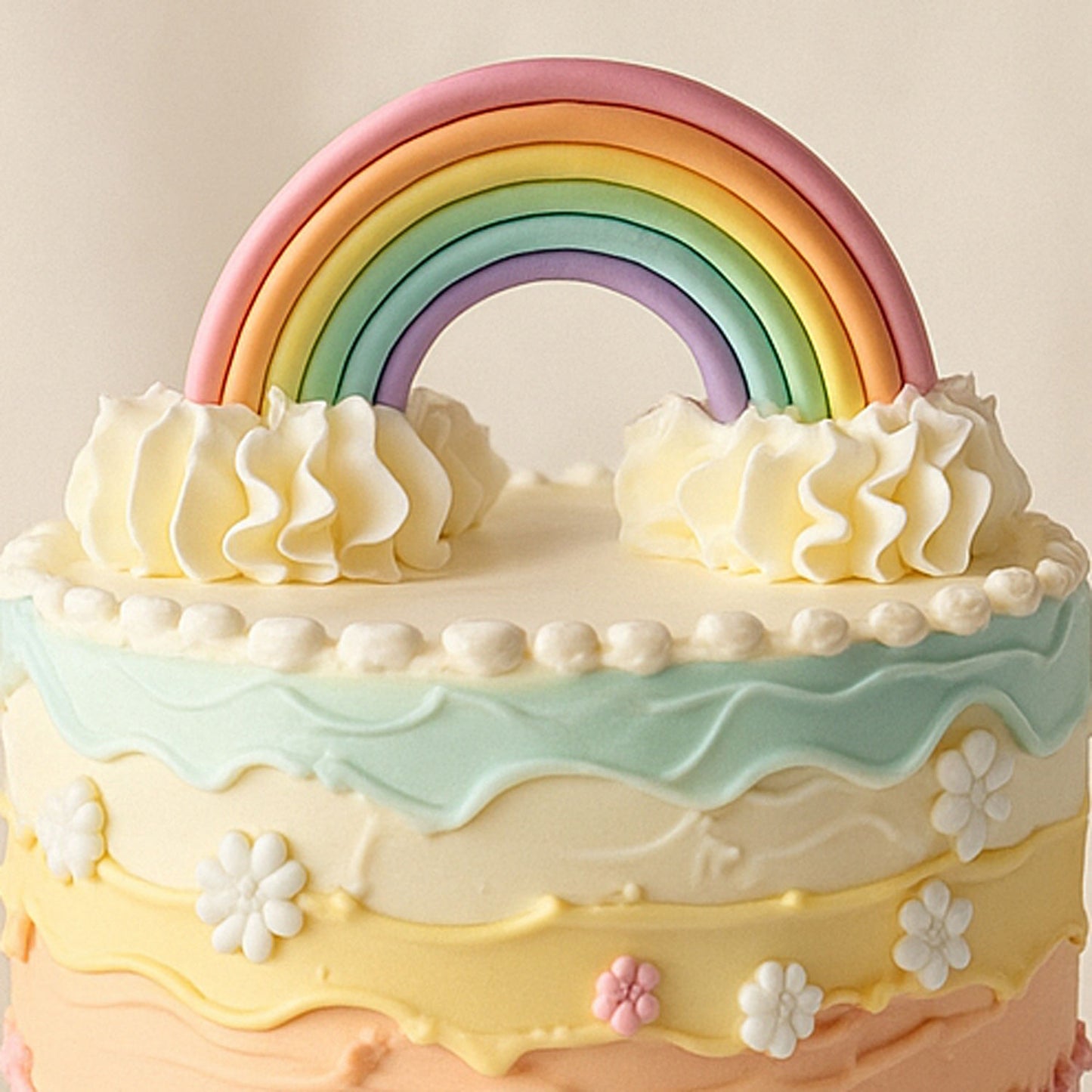 Tempting Cake Rainbow Theme
