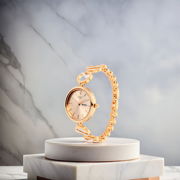 Titan Raga Viva Rose Women's Watch n Flower Bouquet 