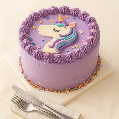Unicorn Purple Cake For Girls