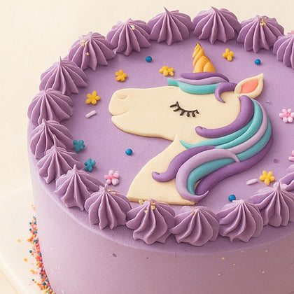 Unicorn Purple Cake For Girls