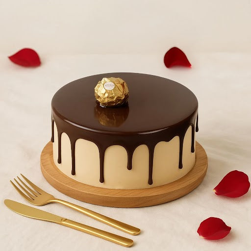 Chocolate Delight Cake n Ferrero Rocher